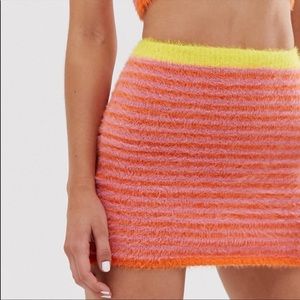 THE RAGGED PRIEST fluffy mini skirt